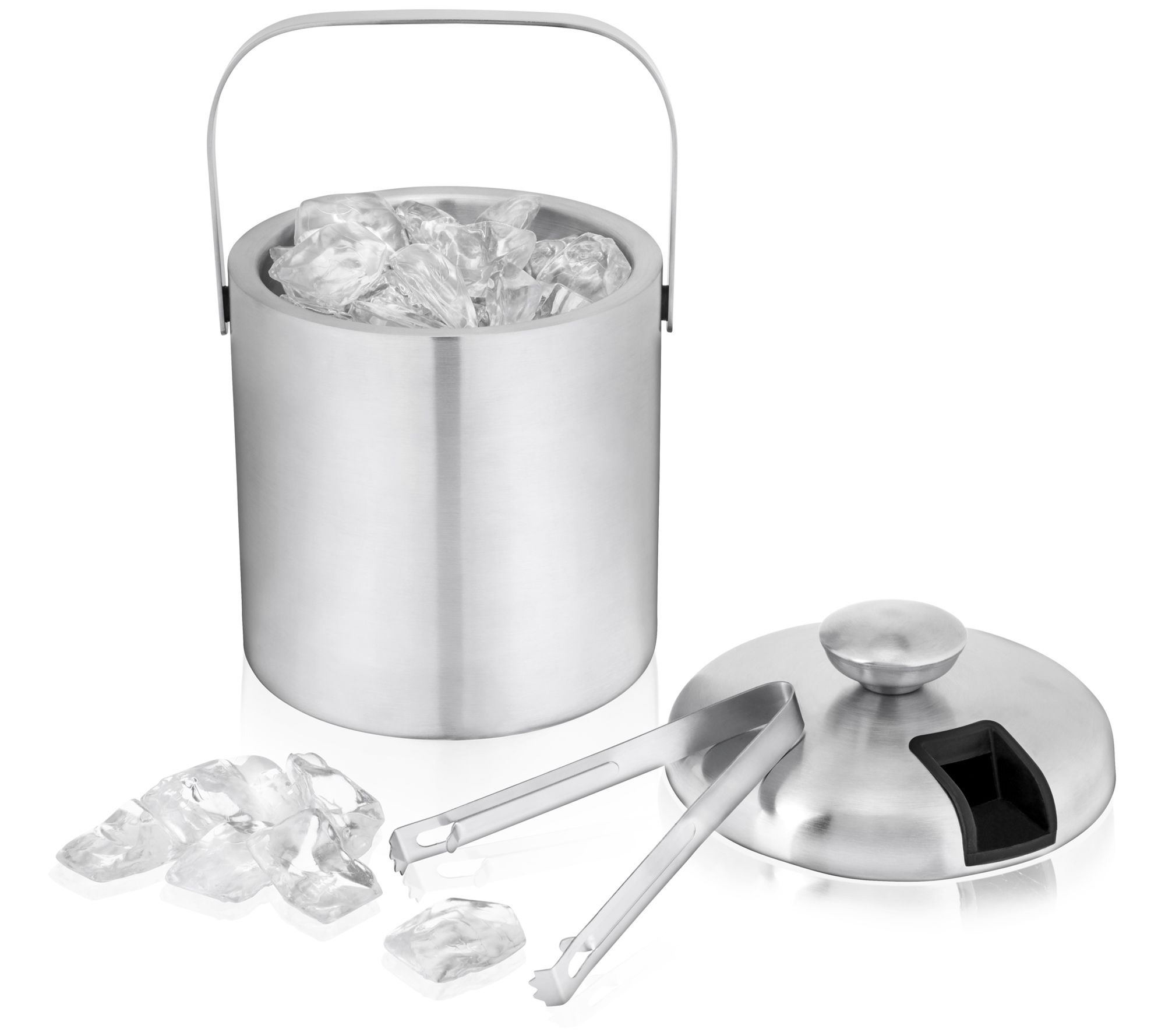 True Stainless Steel Ice Bucket with Tongs