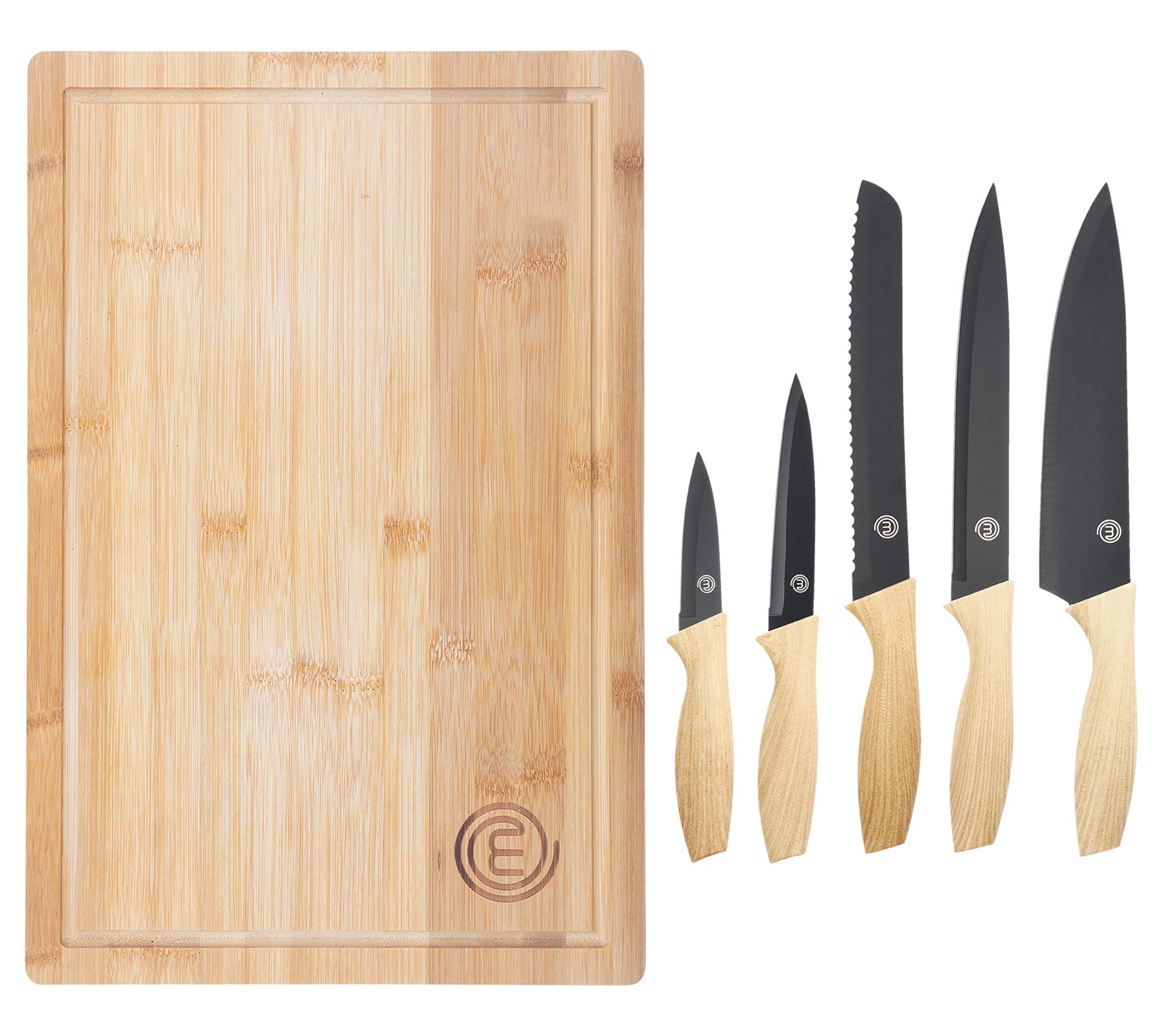 The MasterChef Knife Set 5 Piece from our Black Essential Collection