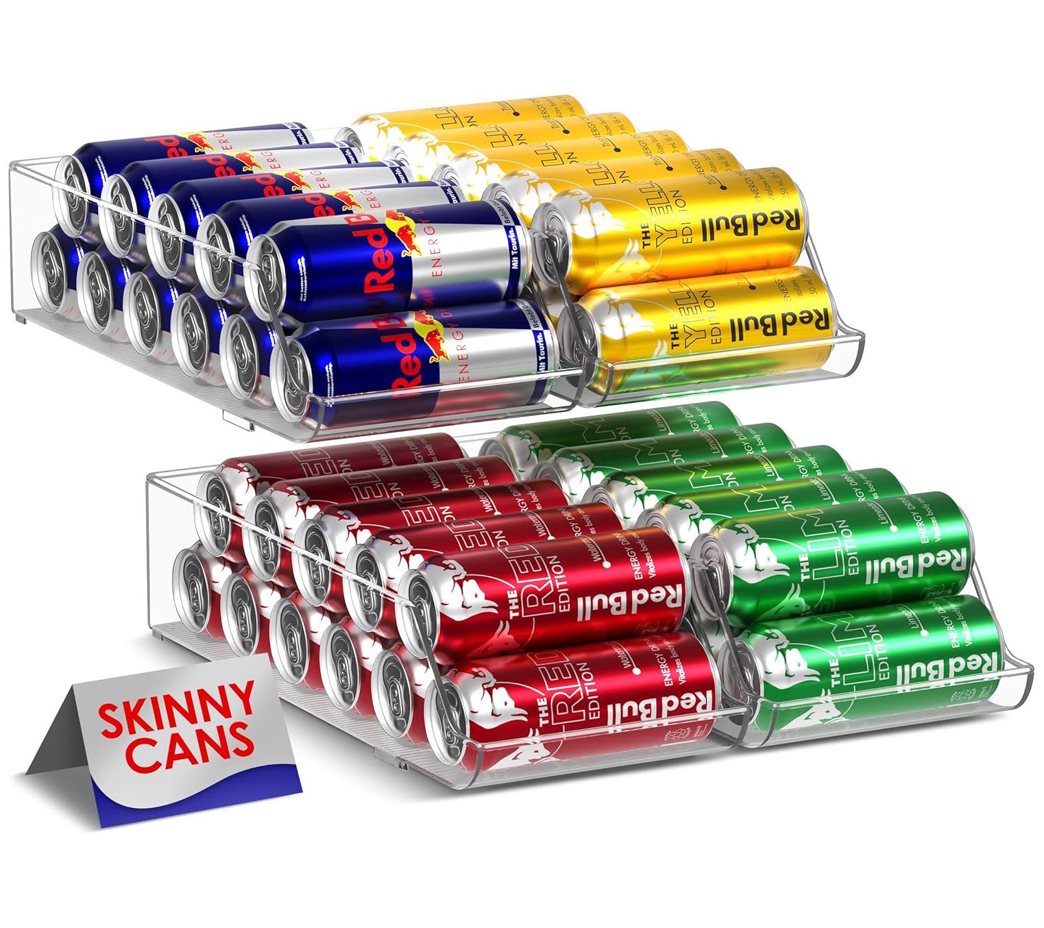 Sorbus Skinny Soda Can Organizer and Dispenser4 Pack