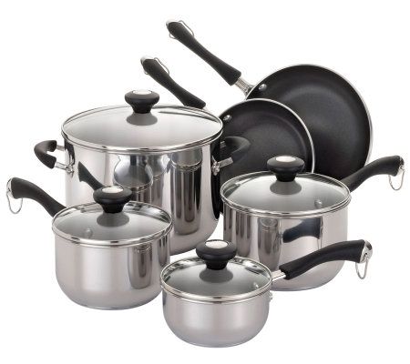 Paula Deen Porcelain cookware set in green  Cookware set, Cookware set  stainless steel, Cookware sets