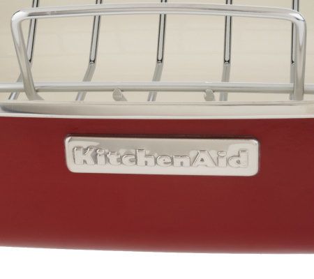 KitchenAid Porcelain Enamel 16.5 Open Roaster with Wire Rack