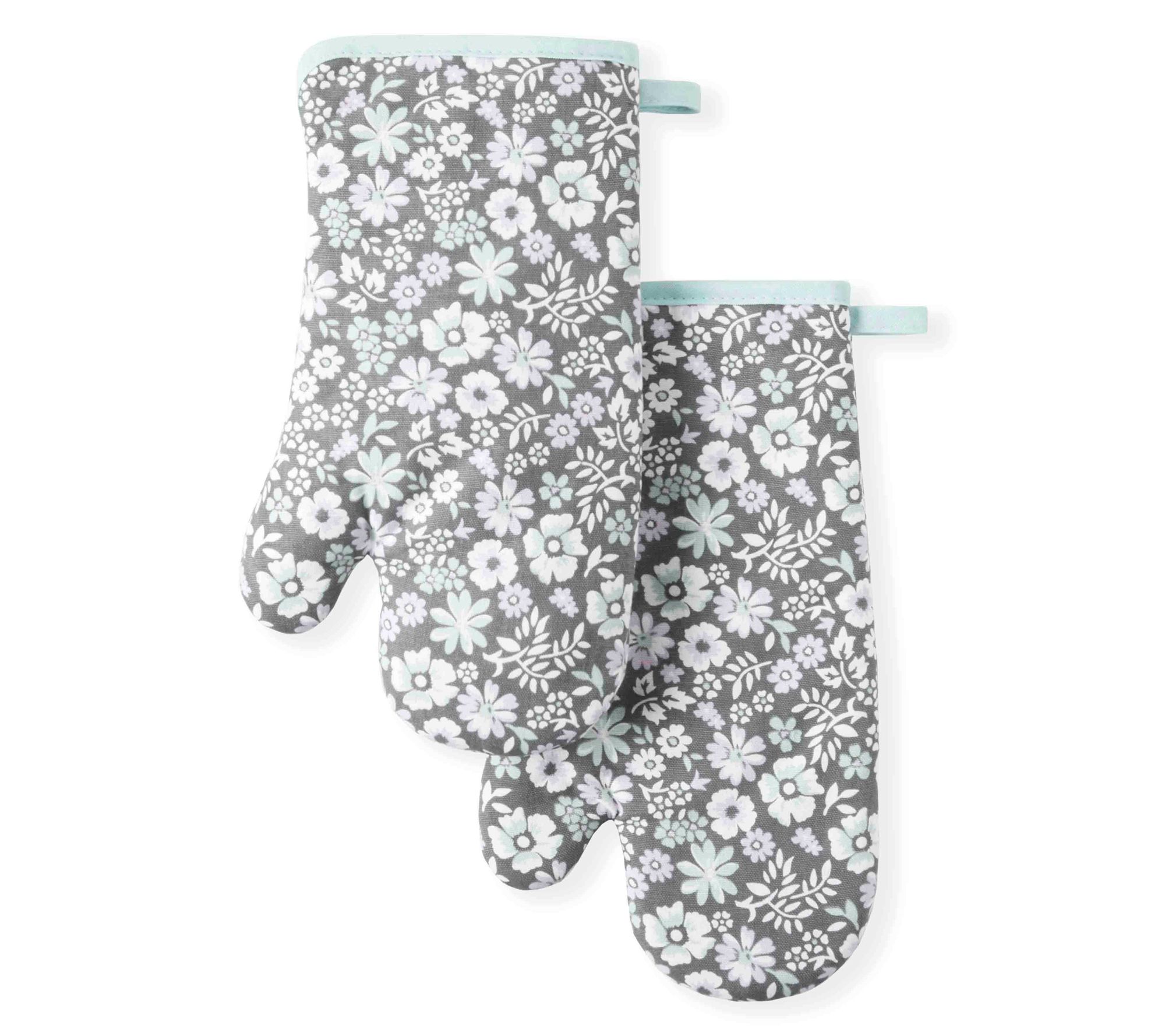 Martha Stewart Ditsy Floral Oven Mitt 2-Pack Set