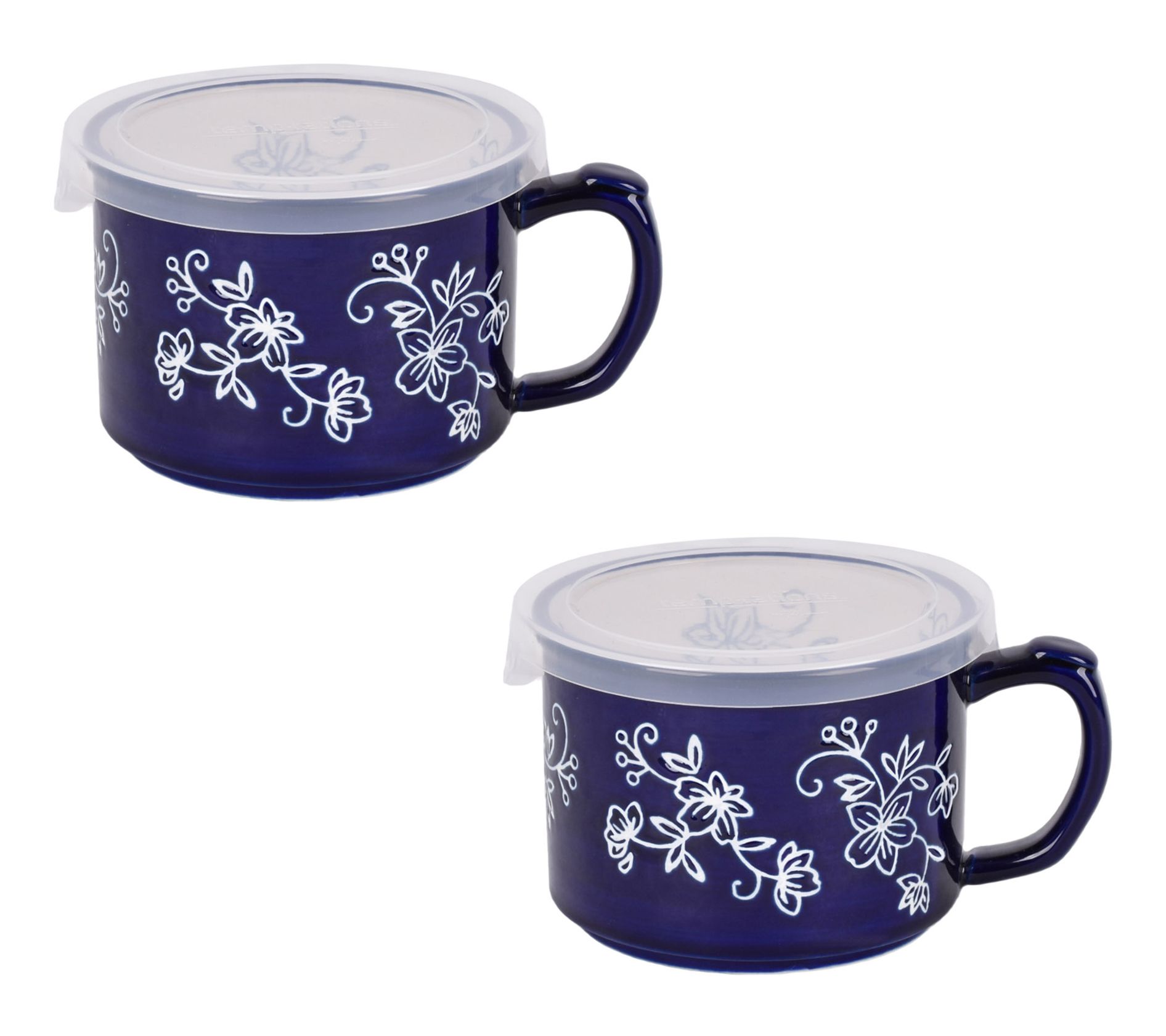 Temp-tations Set of (2) 16-oz Seal the Meal Mugs
