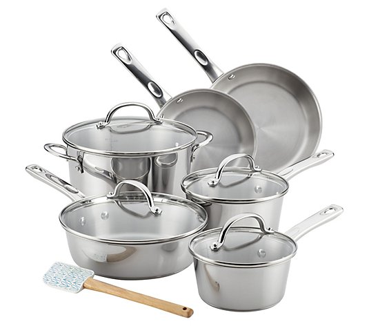 Ayesha Curry 11-Piece Stainless Steel CookwareSet