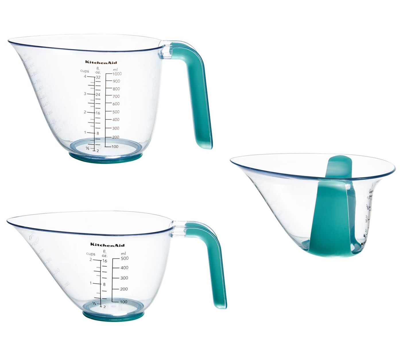  KitchenAid Classic Measuring Spoons, Set of 5, Aqua