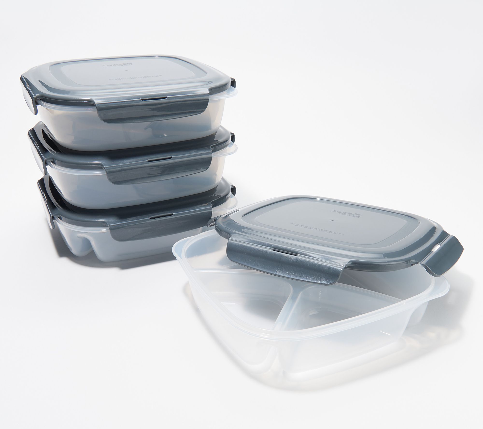 LocknLock 4 piece Divider Plates with Color Lids 