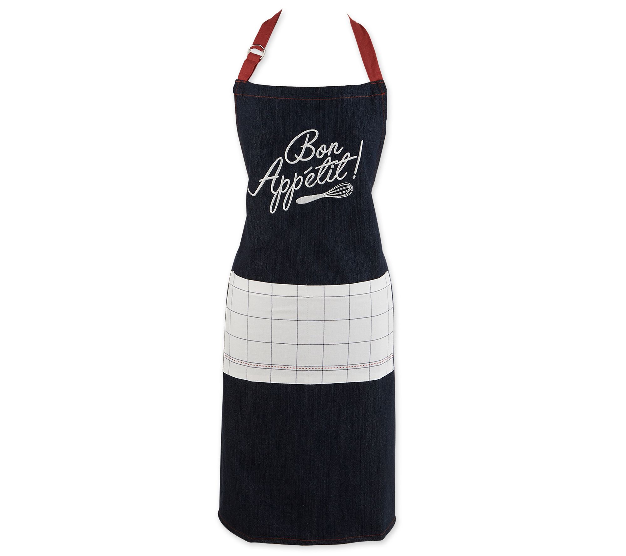 Design Imports  Bon Appetit Denim Embroidered Apron