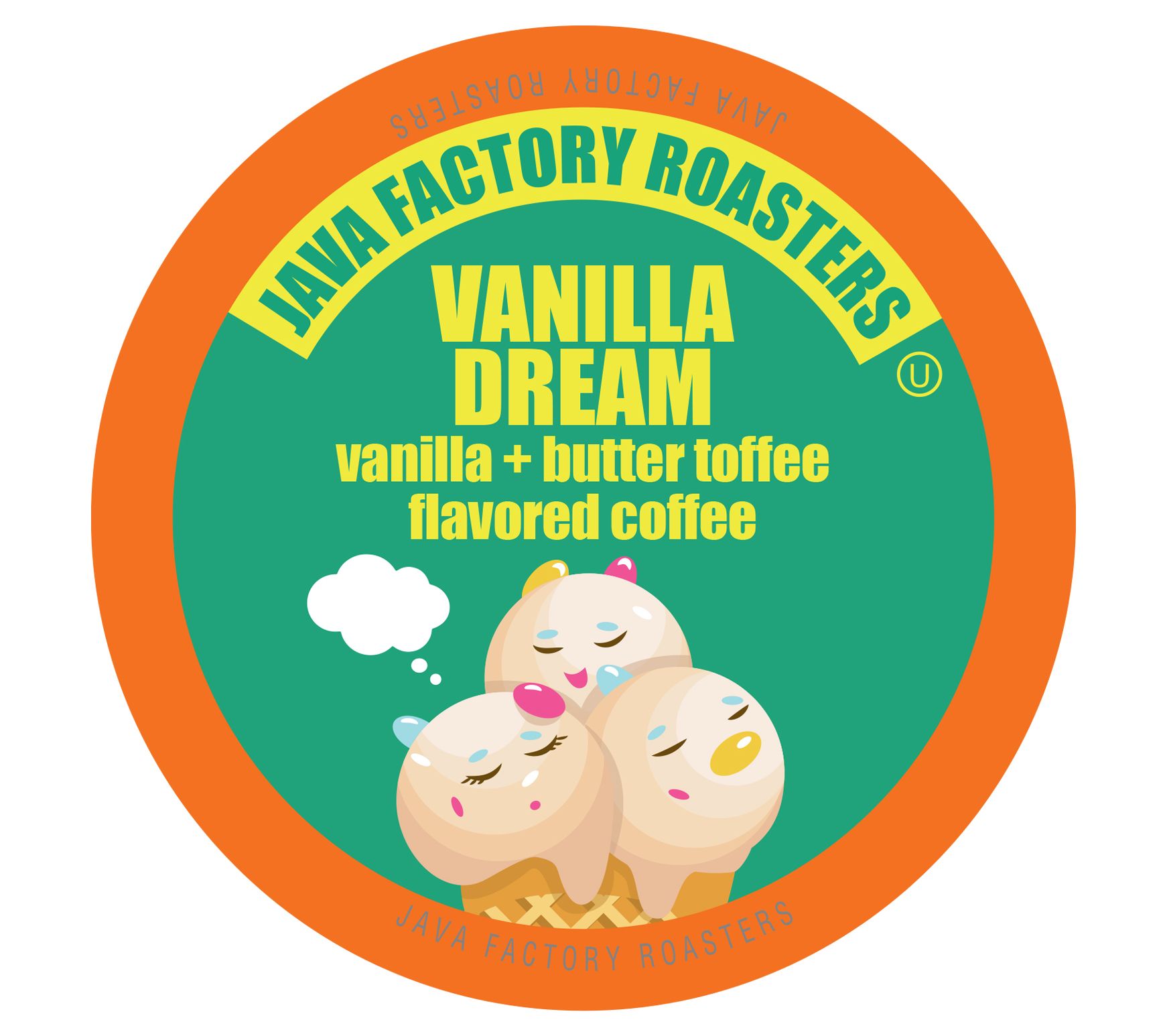 Java Factory 80-Count Vanilla Dream Flavored Coffee Pods