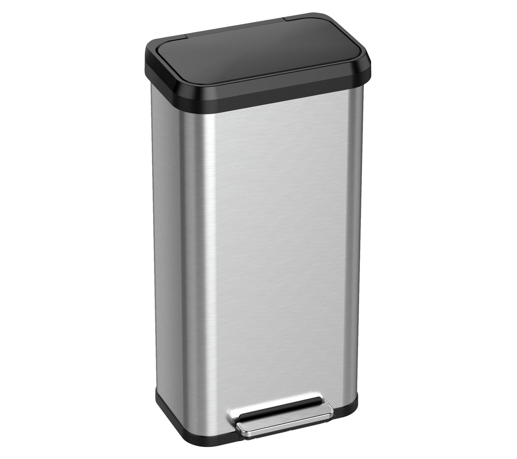 2.3 Gal. Plastic Small Trash Can with Handle and Removable Open Top Lid  (2-Pack)
