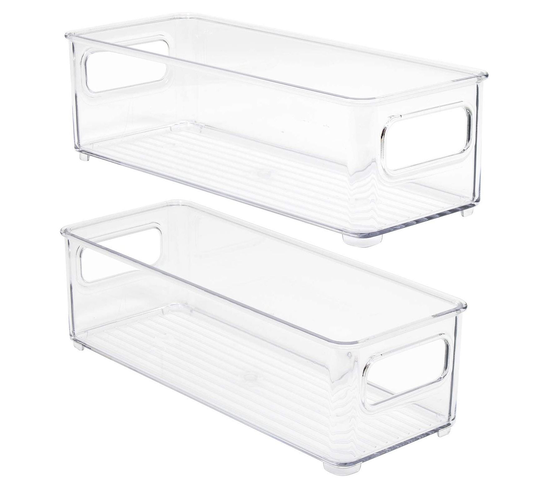 Sorbus Clear Stackable Refrigerator Organizer Bins With Handles : Target