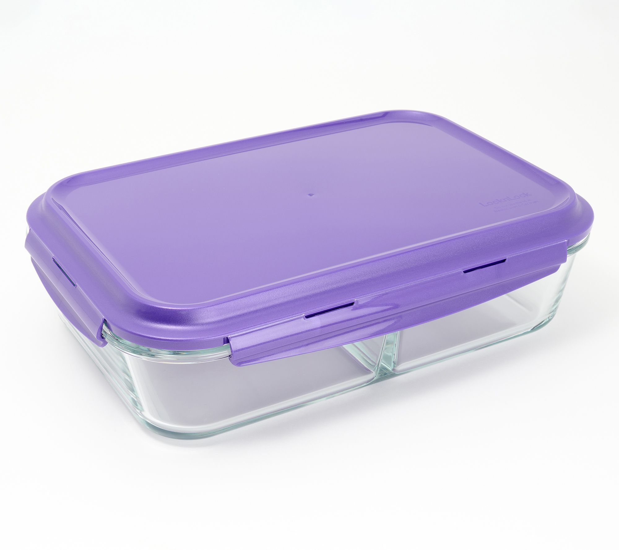 LocknLock 9x13 Divided Glass Baker w/ Locking Lid