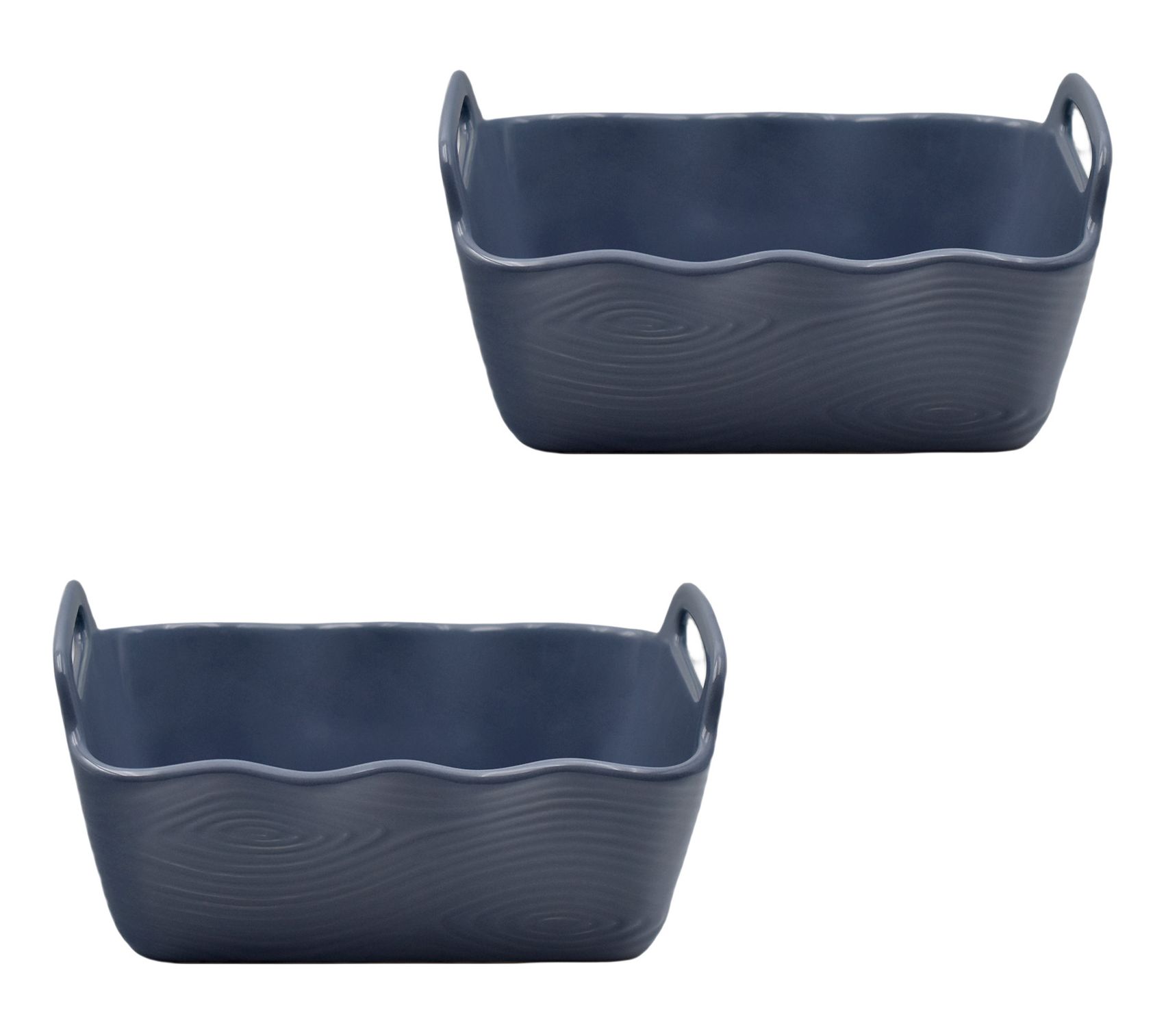 Temp-tations Woodland Set of (2) Loaf Pans with Upswept Handles
