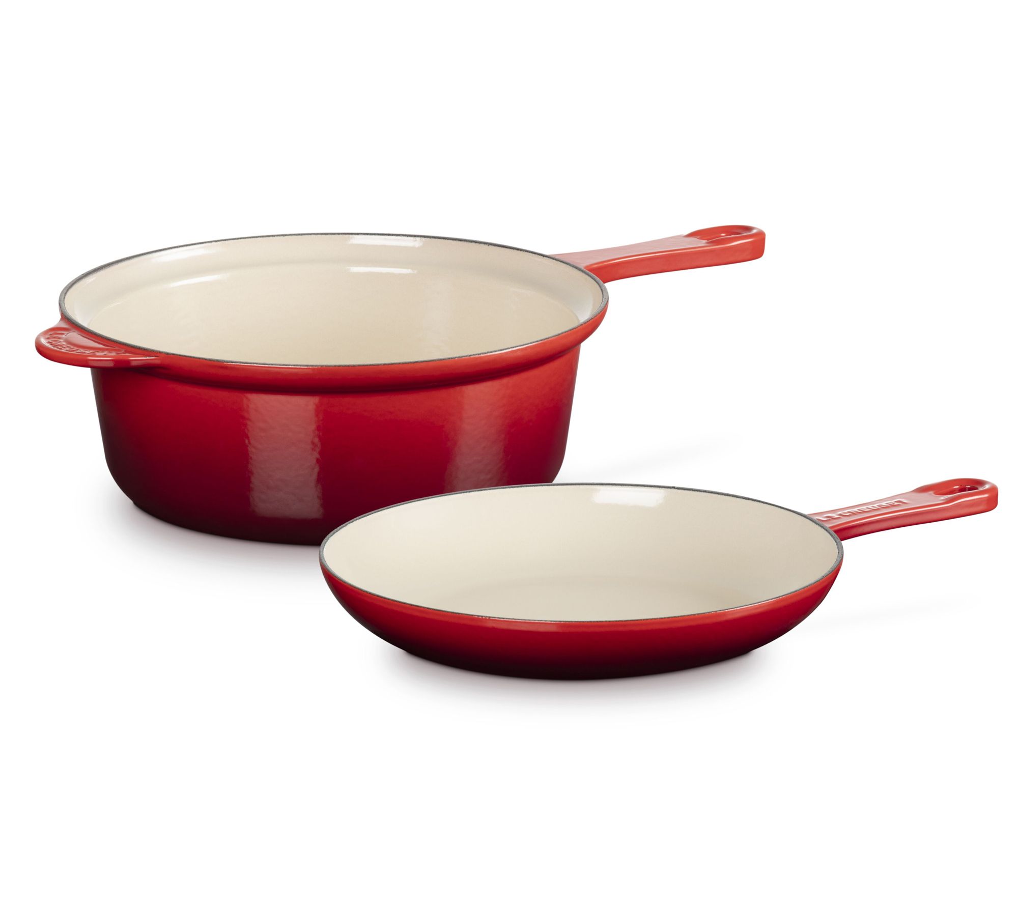 Le Creuset Cast Iron 3.75-qt Saucepan & 9.5" Skillet