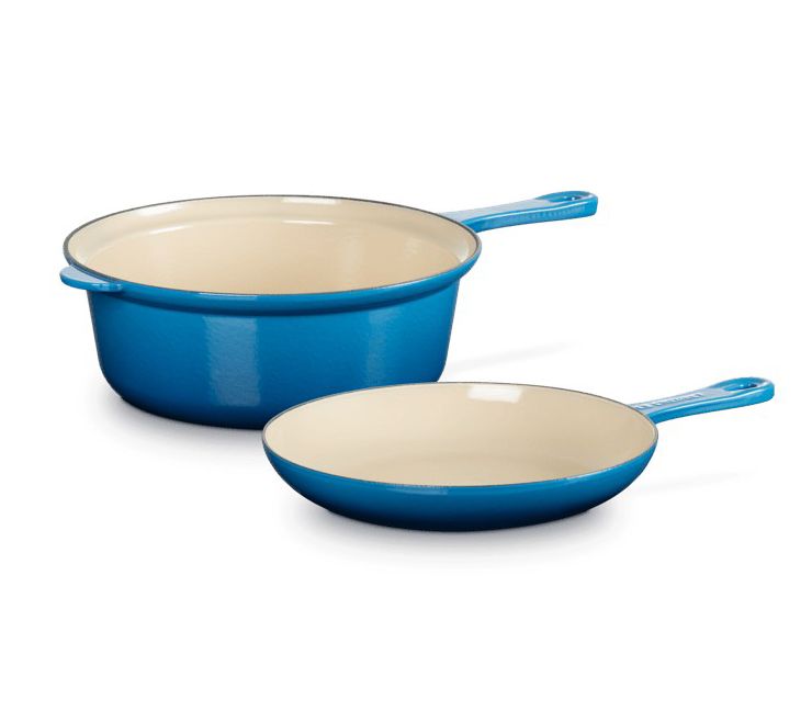 Le Creuset Cast Iron 3.75-qt Saucepan & 9.5" Skillet