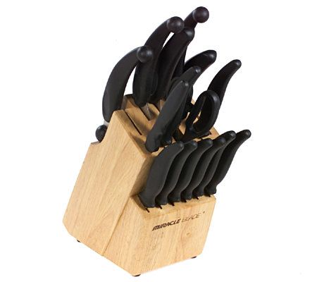 Sold at Auction: Miracle Blade Knife Set & Knife Block