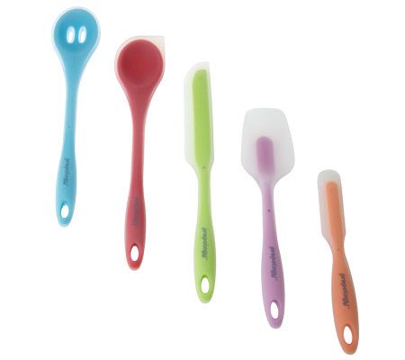 Prepology 4-Piece Multi-Color Silicone Spatulas 