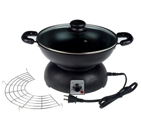 Brentwood 9'' Non Stick Electric Skillet with Glass Lid