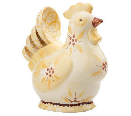 Ceramic Chicken Measuring Spoon Set