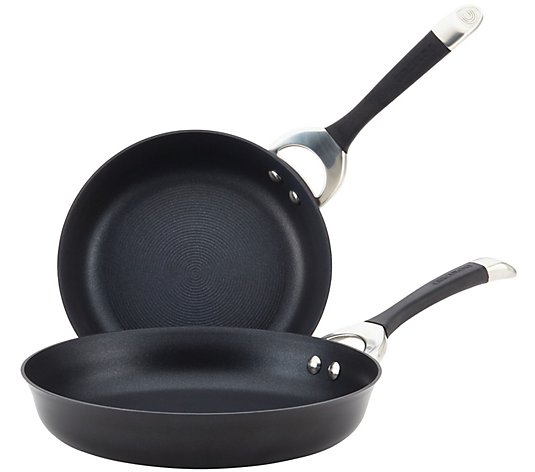 Circulon Symmetry Hard-Anodized Nonstick Skillets, Set of Two