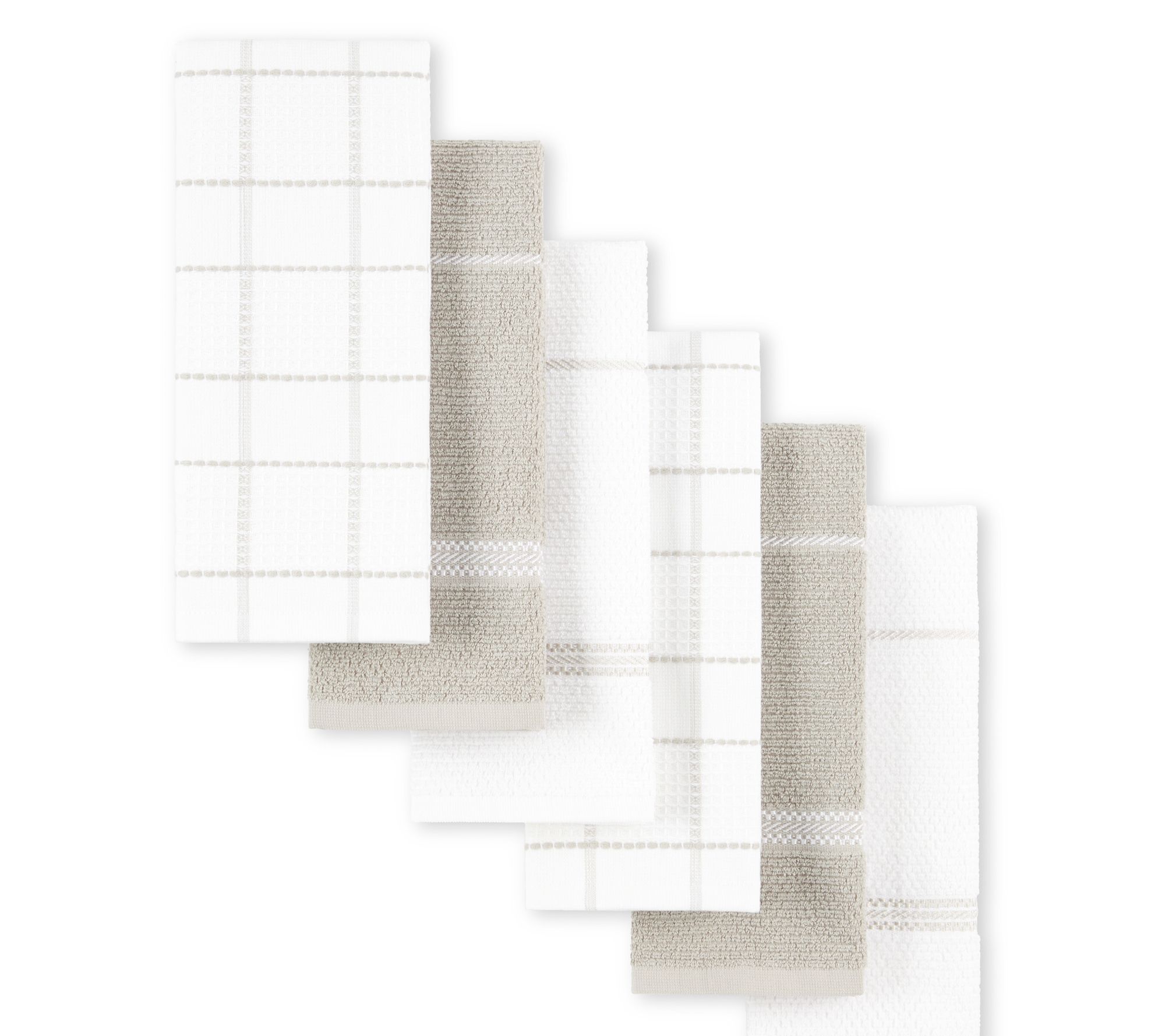 Martha Stewart Modern Waffle Kitchen Towel 6-Pack Set