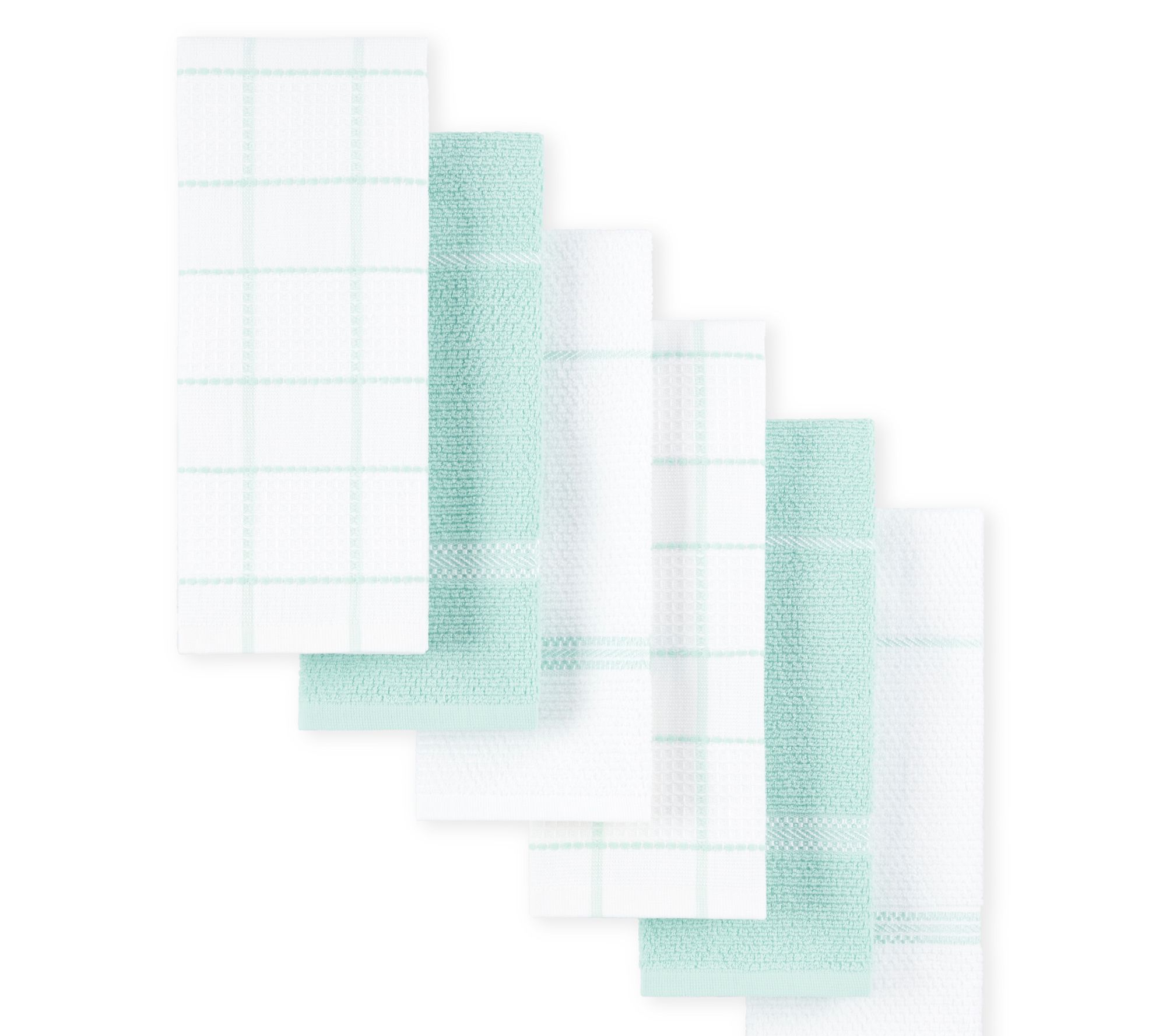 Martha Stewart Modern Waffle Kitchen Towel 6-Pack Set