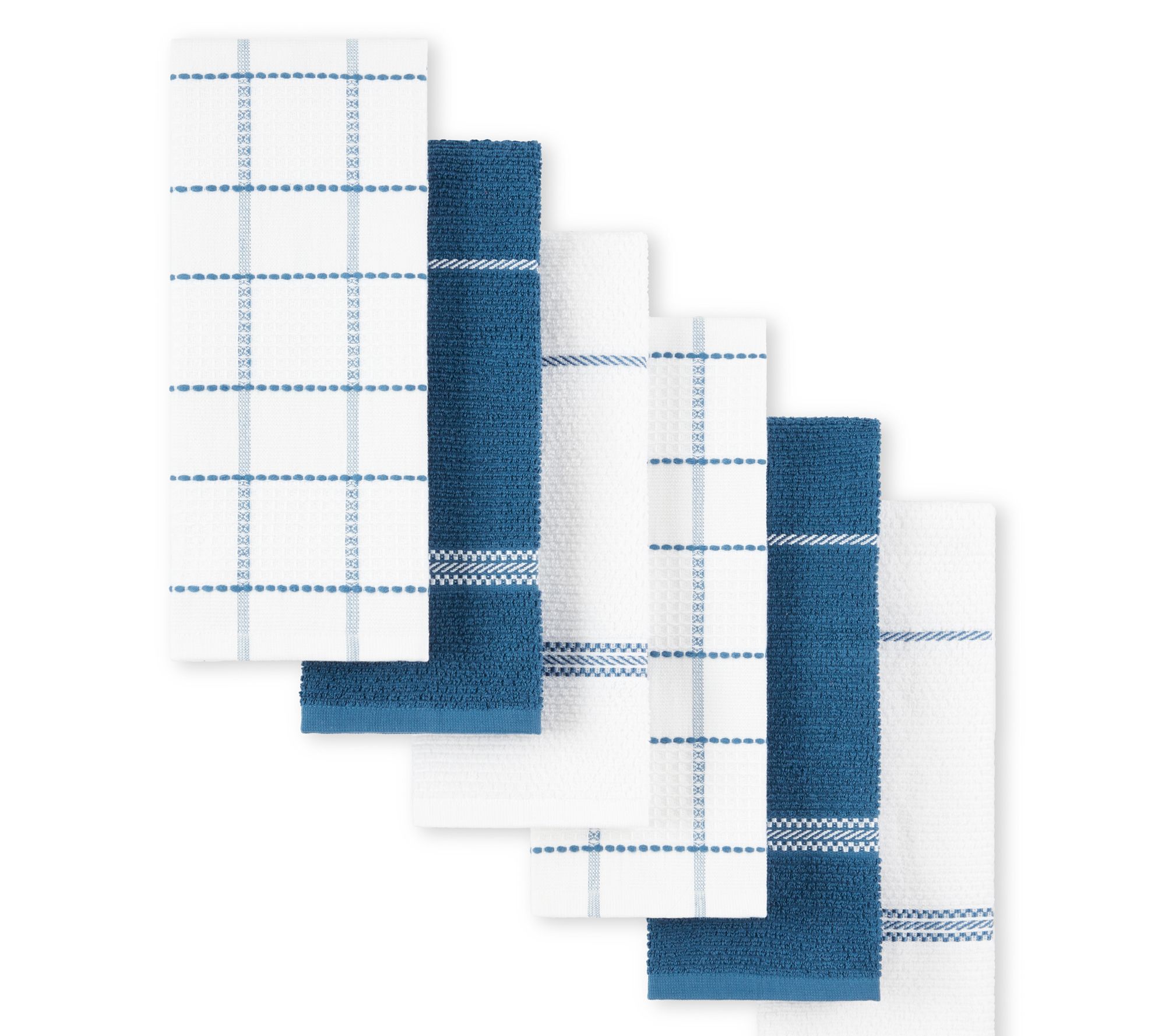 Martha Stewart Modern Waffle Kitchen Towel 6-Pack Set