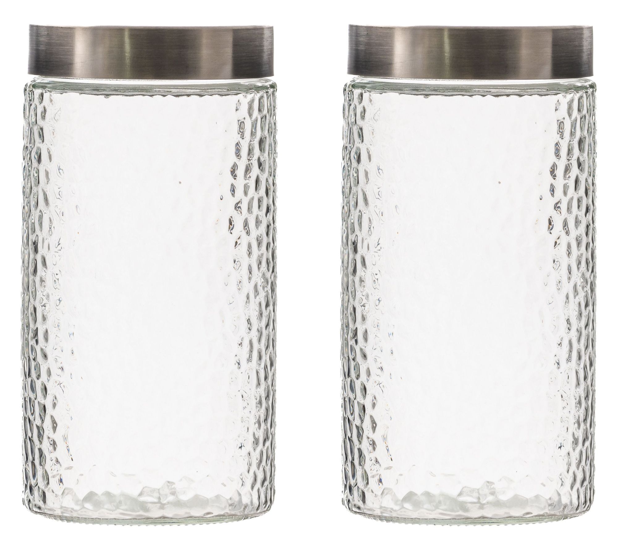 10 Strawberry Street Set of 2 Bowery Glass Canister