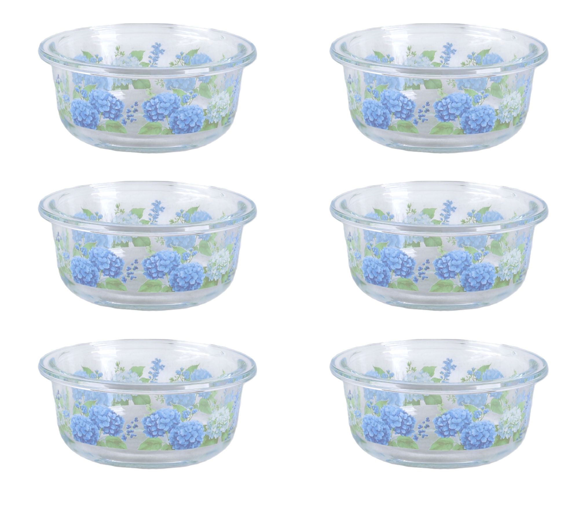 Temp-tations Set of (6) 6-oz Glass Prep Bowls