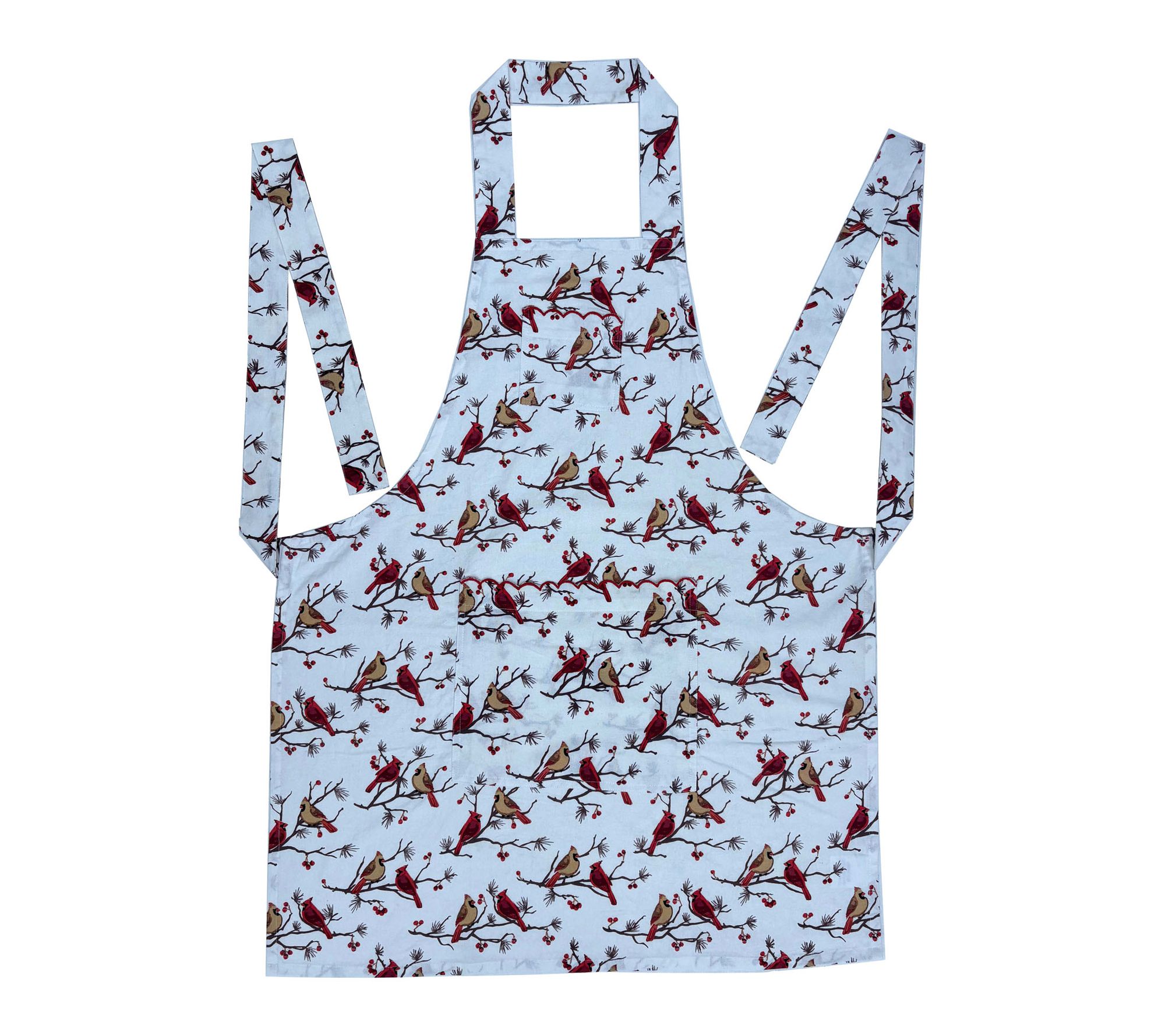 Temp-tations Seasonal Apron with Scalloped Pockets