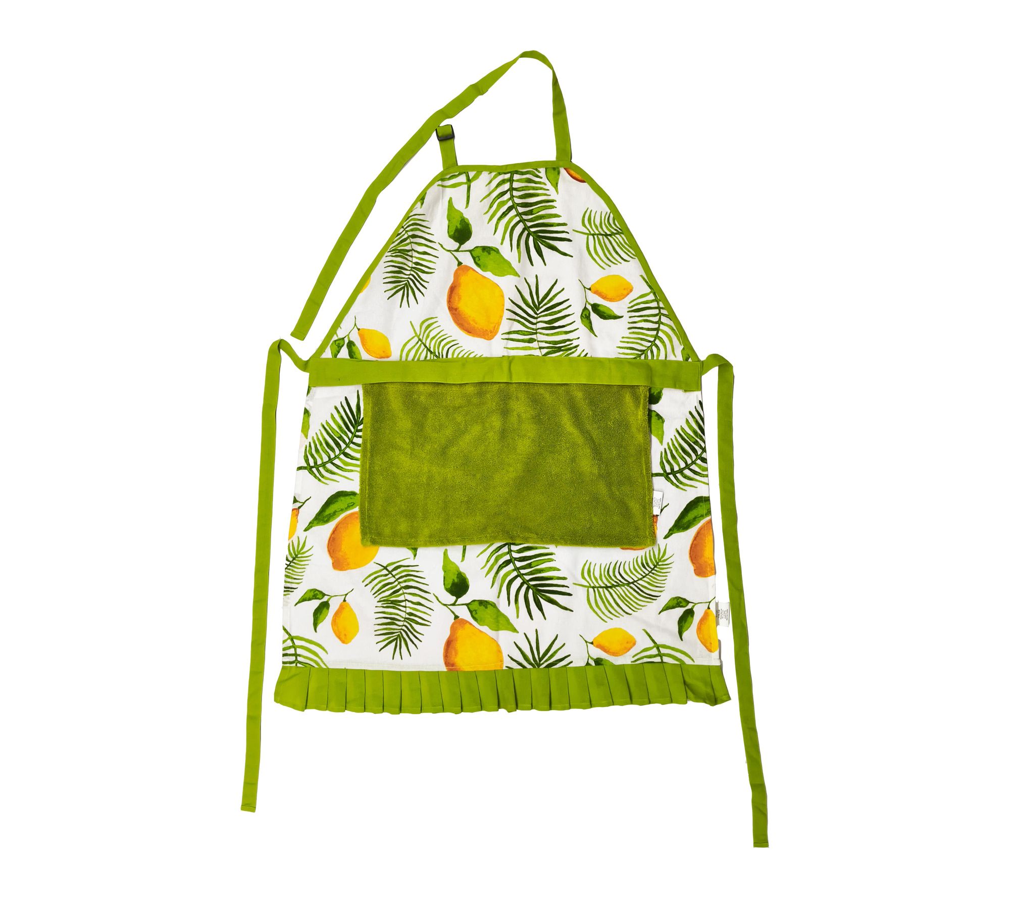 "As Is" Temp-tations Printed Apron with Removable Towel