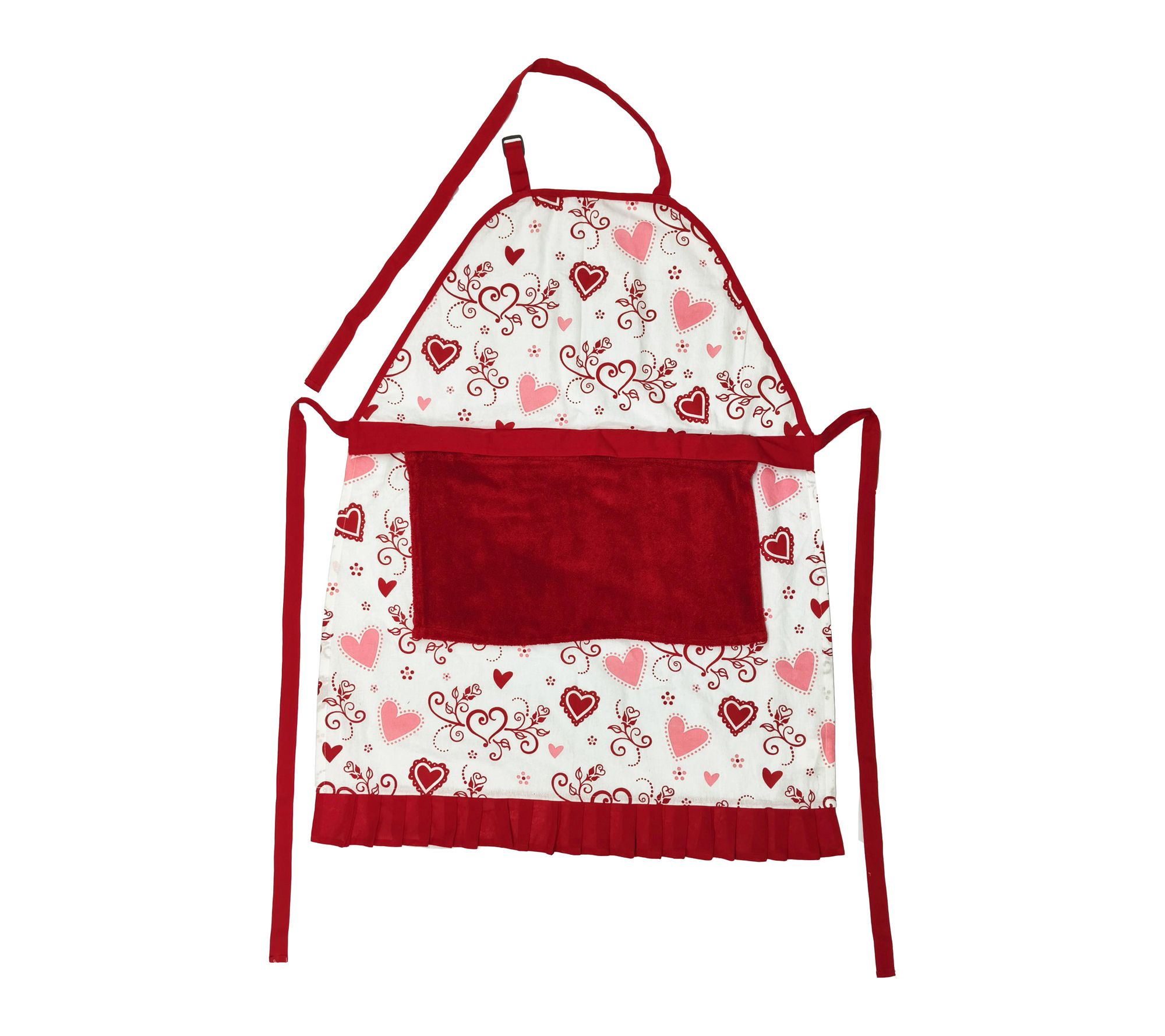 "As Is" Temp-tations Printed Apron with Removable Towel