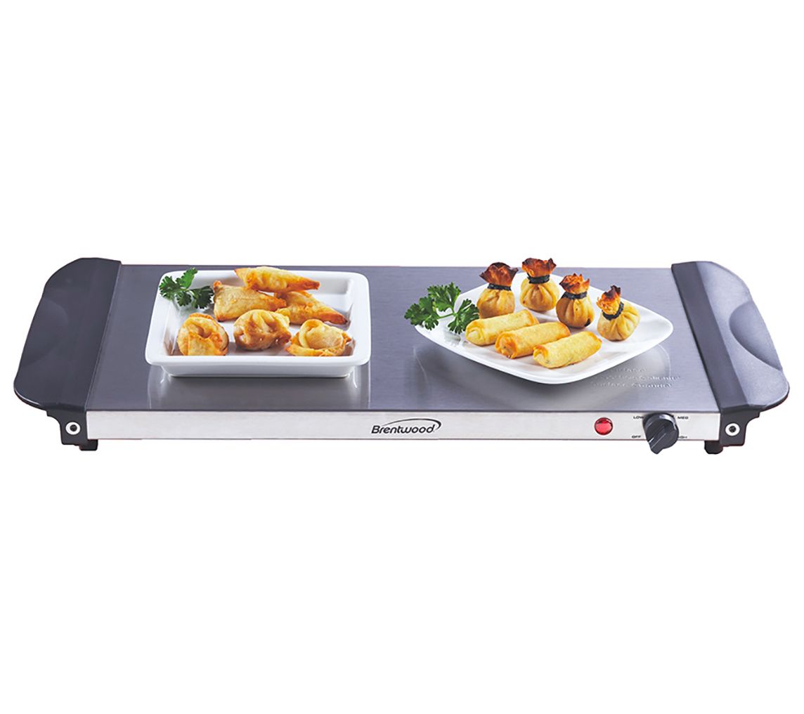 Brentwood 4.5 Quart 3 Pan Buffet Server and Warming Tray