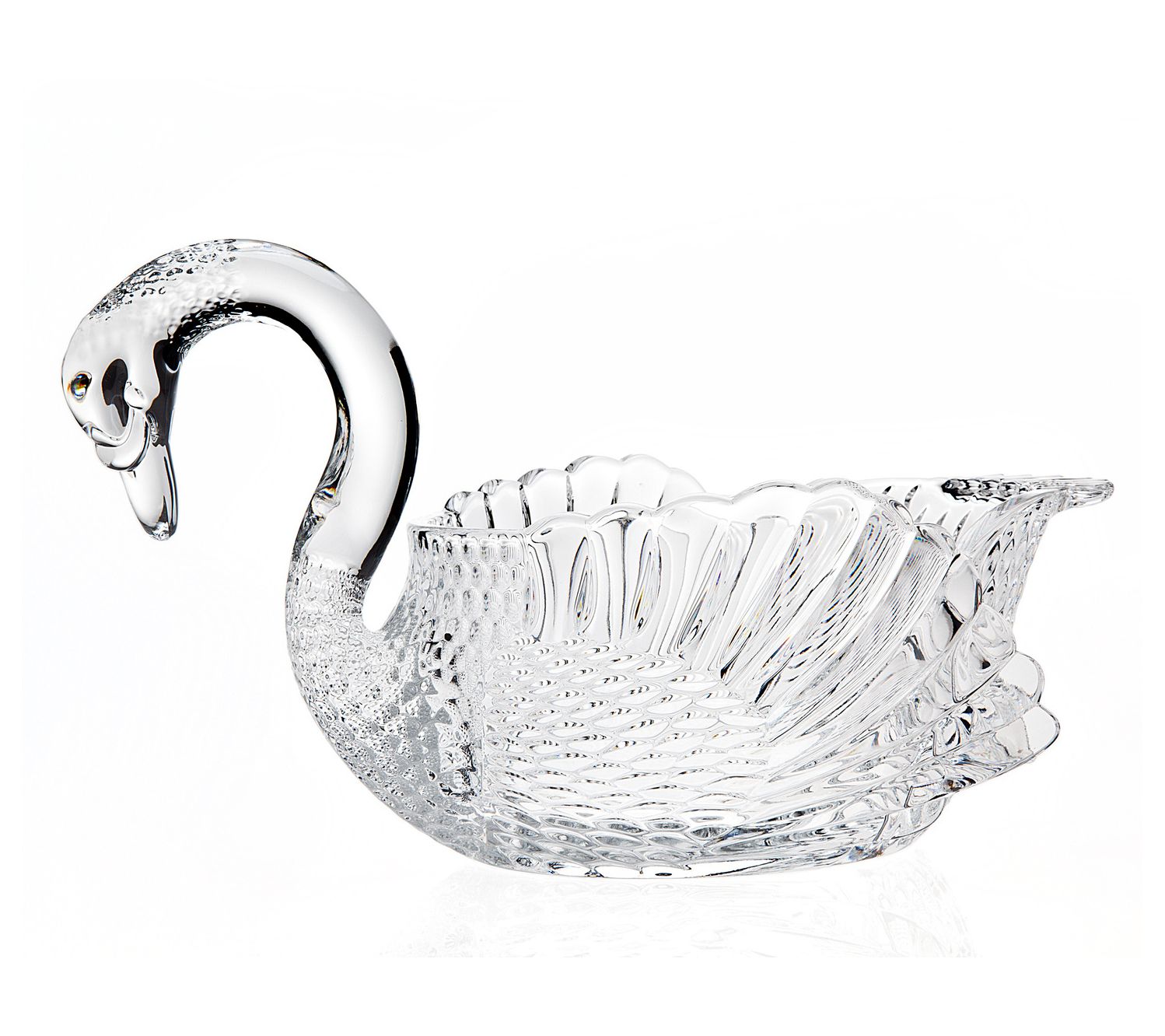 Godinger Crystal Swan Serving Bowl