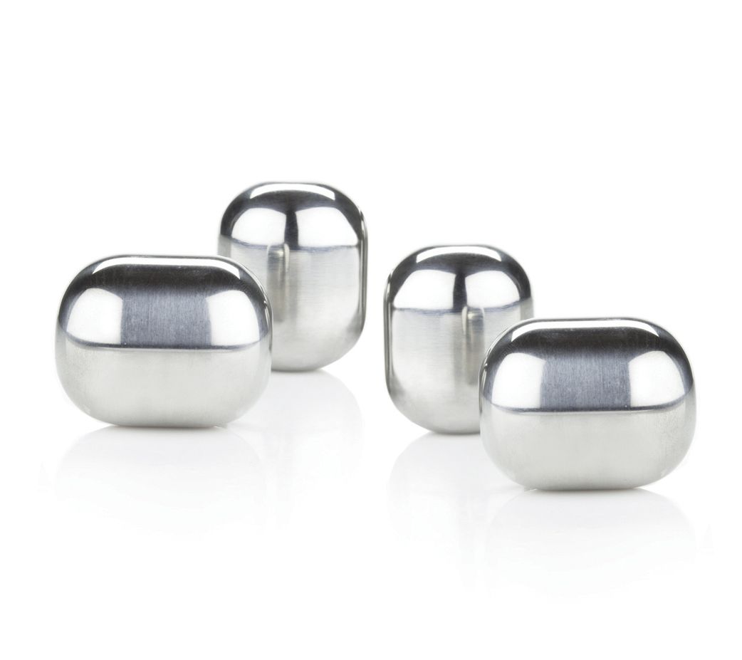 Viski Glacier Rocks Stainless Steel Wine Globes