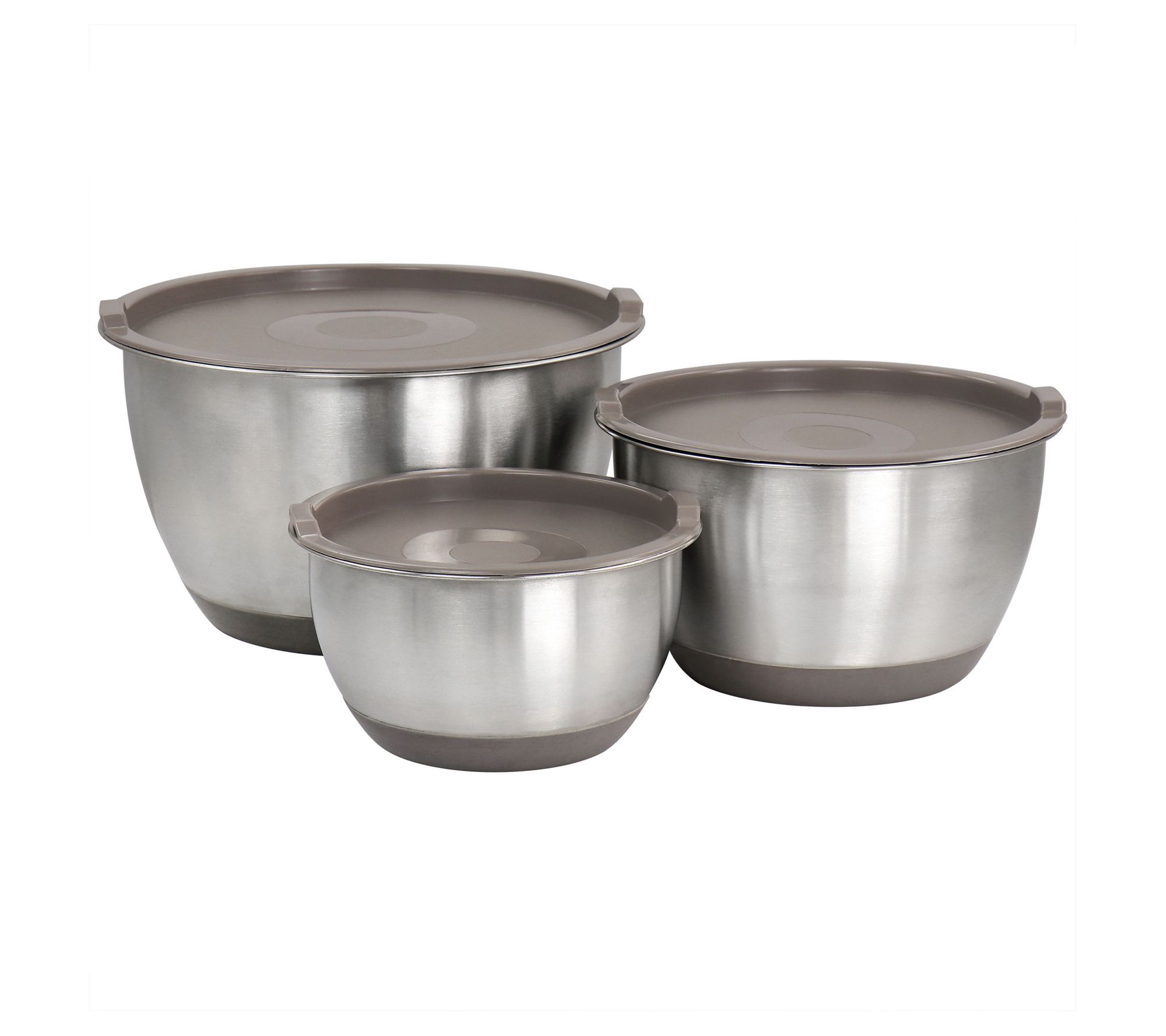 Oster 3 Piece Stainless Steel Multifunction Prep Bowl Set