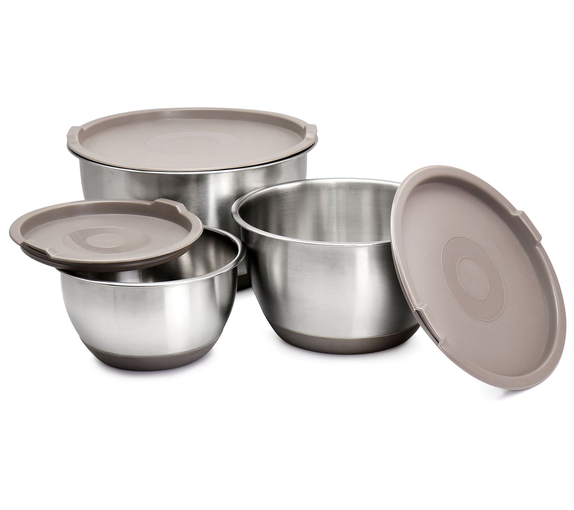 Oster Rosamond 3 Piece Stainless Steel Mixing B owl Set in 