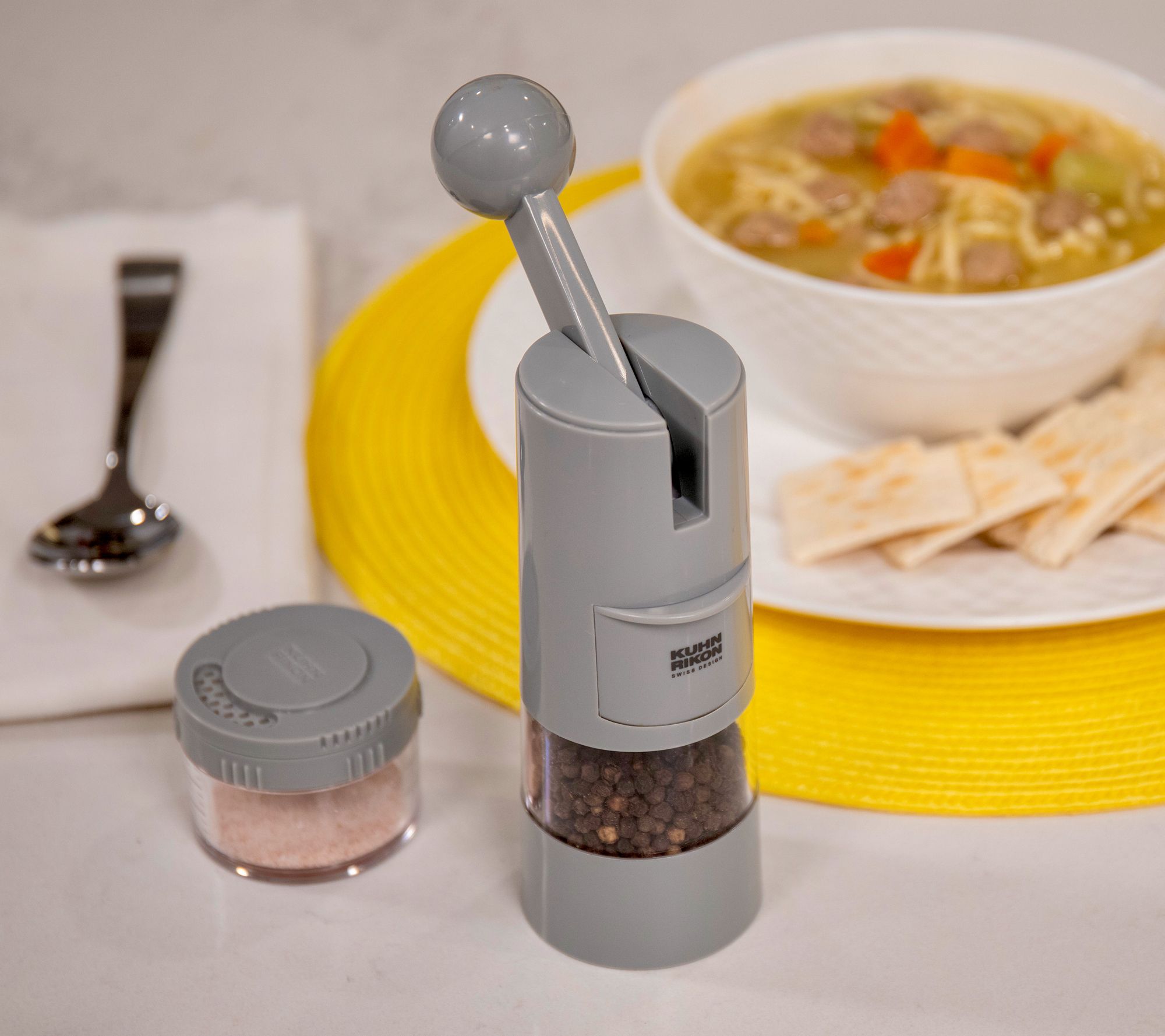 Kuhn Rikon Ratchet Spice Grinder with Ceramic Mechanism - Salt And Pepper  Mill