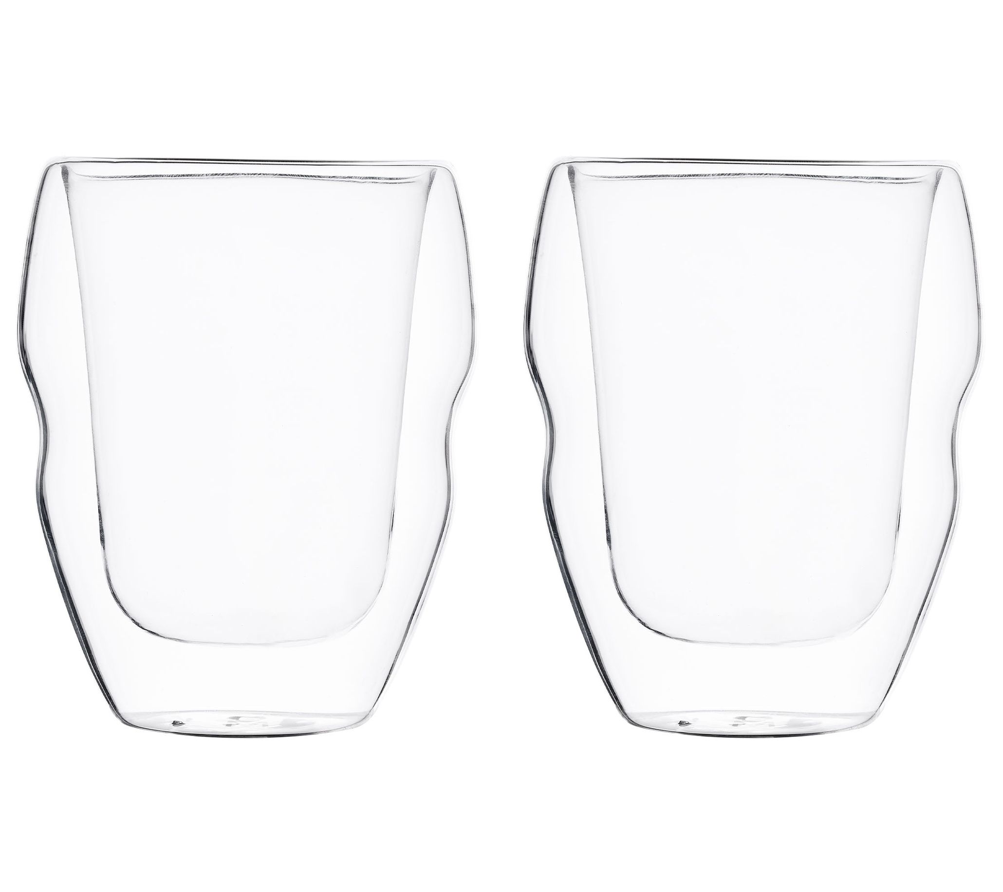 MasterPRO Set of 2-Whiskey Glasses - 12.85 oz., Clear