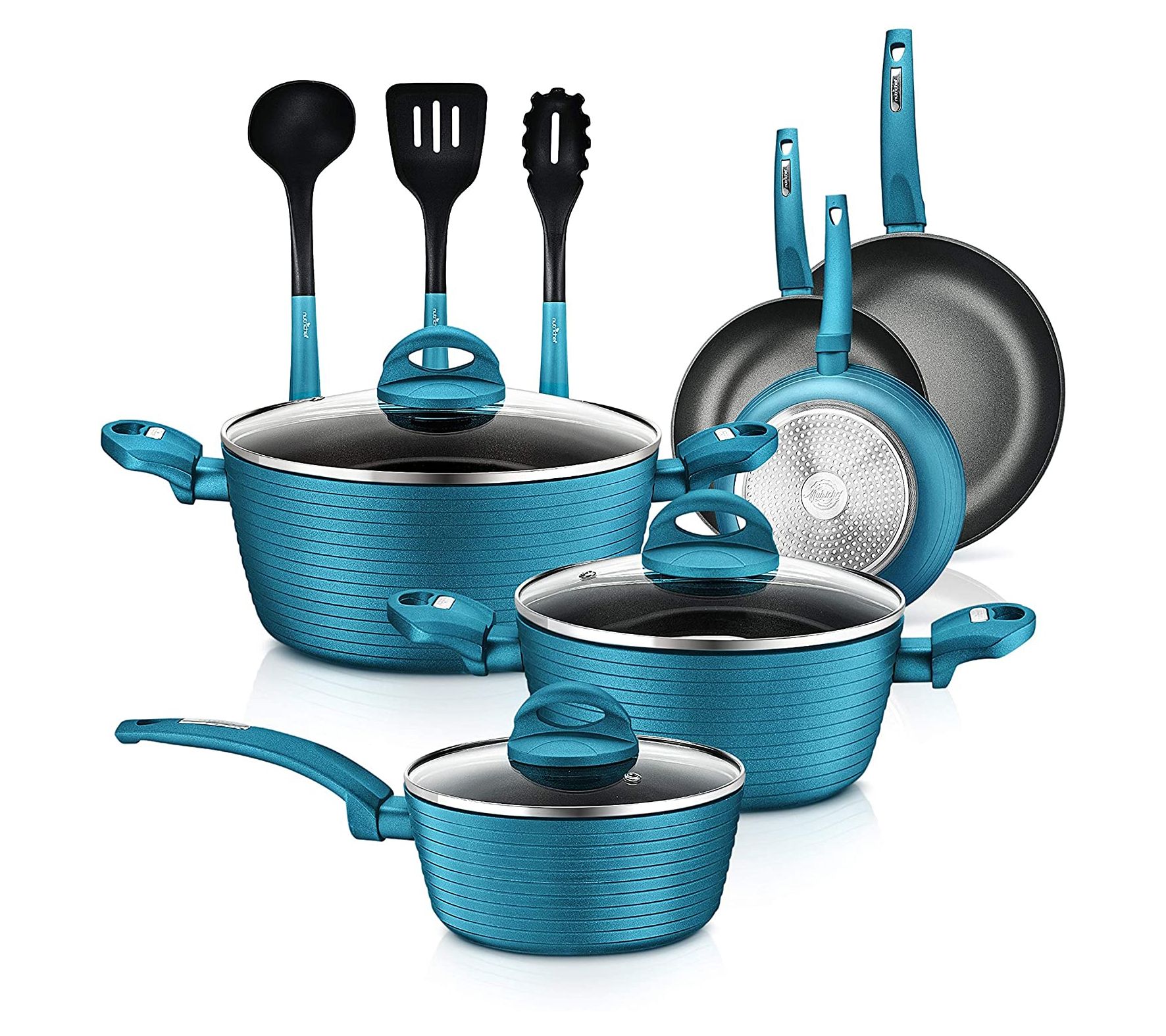 Nutrichef 12pc. Professional Cookeware Set