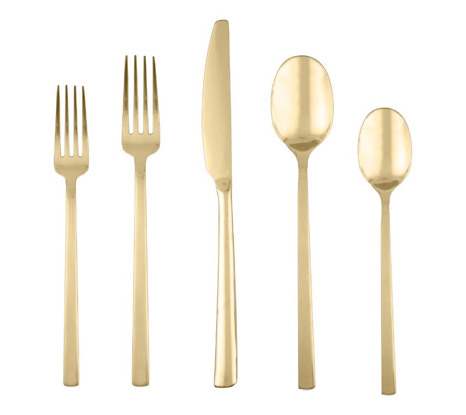 Cambridge Beacon Gold Mirror 20-Piece Flatware Set