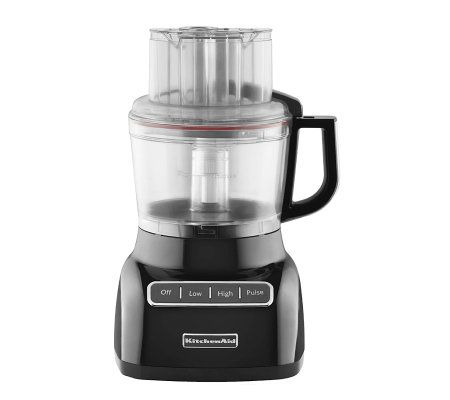 KitchenAid 9 Cup Food Processor Onyx Black QVC Com   K298255.002