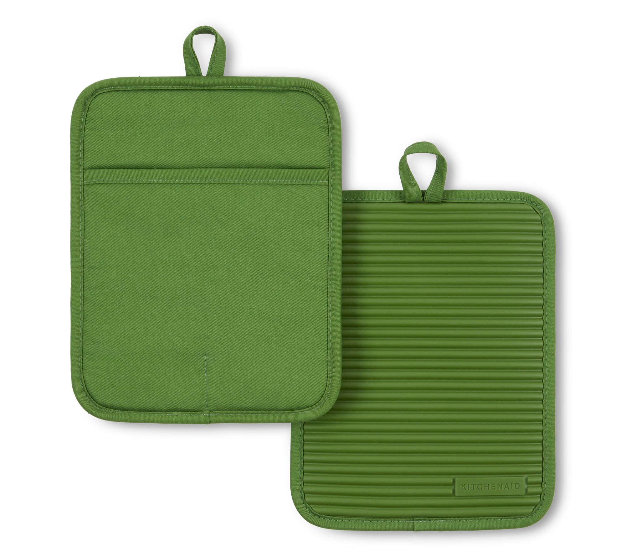 KitchenAid Ribbed Soft Silicone Pot Holder 2 Pack-Set