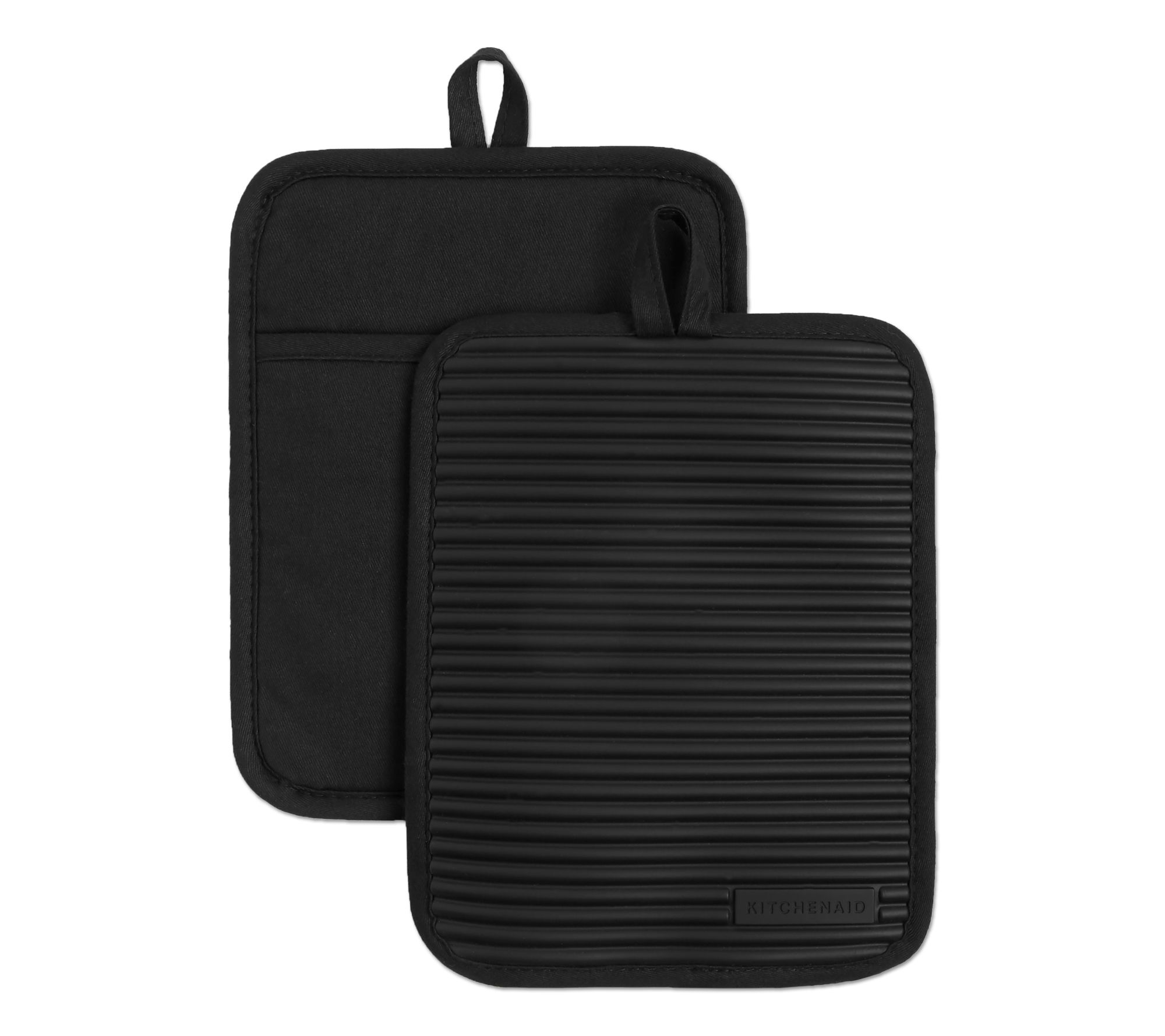 KitchenAid Ribbed Soft Silicone Pot Holder 2 Pack-Set