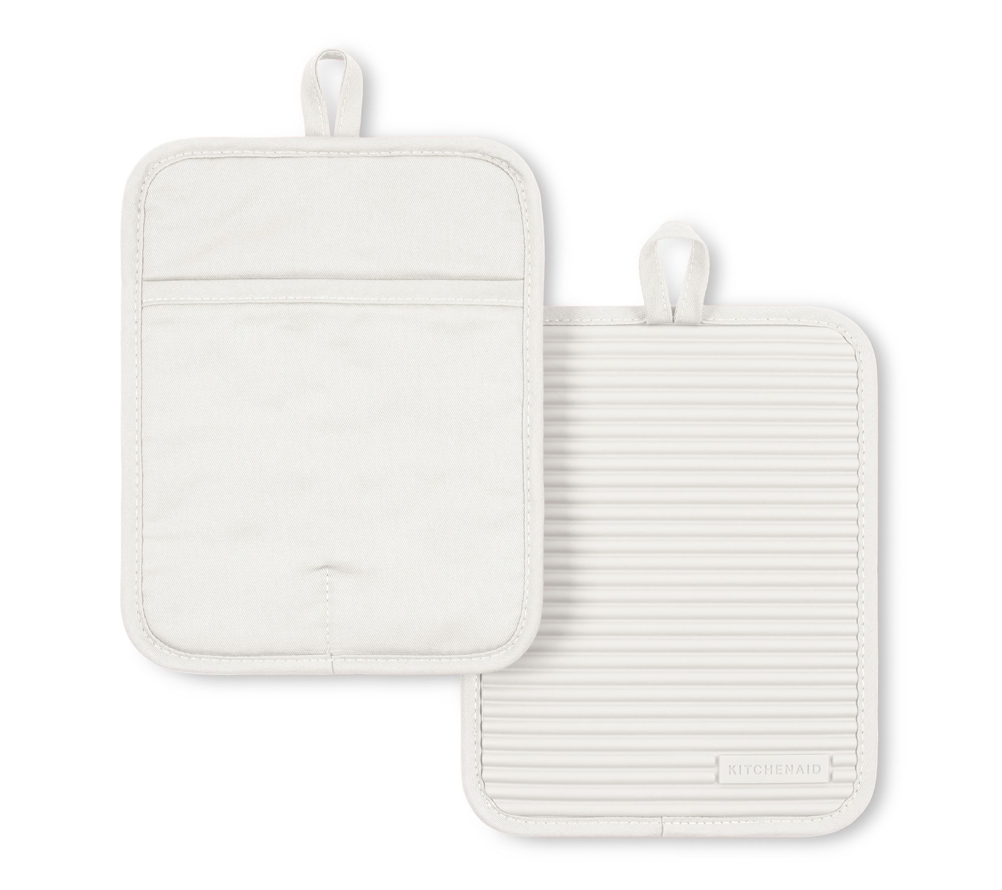 KitchenAid Ribbed Soft Silicone Pot Holder 2 Pack-Set