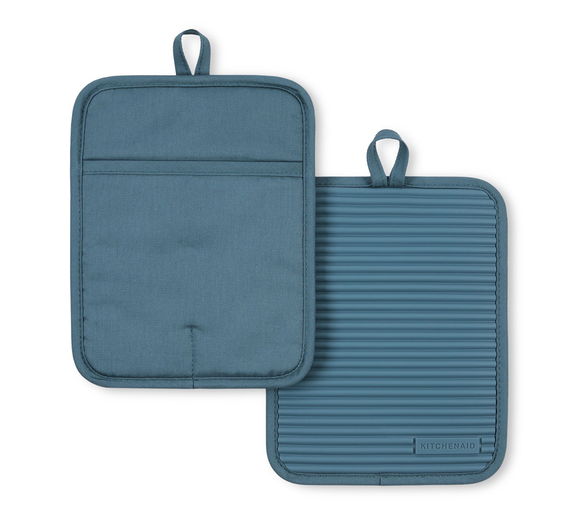 KitchenAid Ribbed Soft Silicone Pot Holder 2 Pack-Set