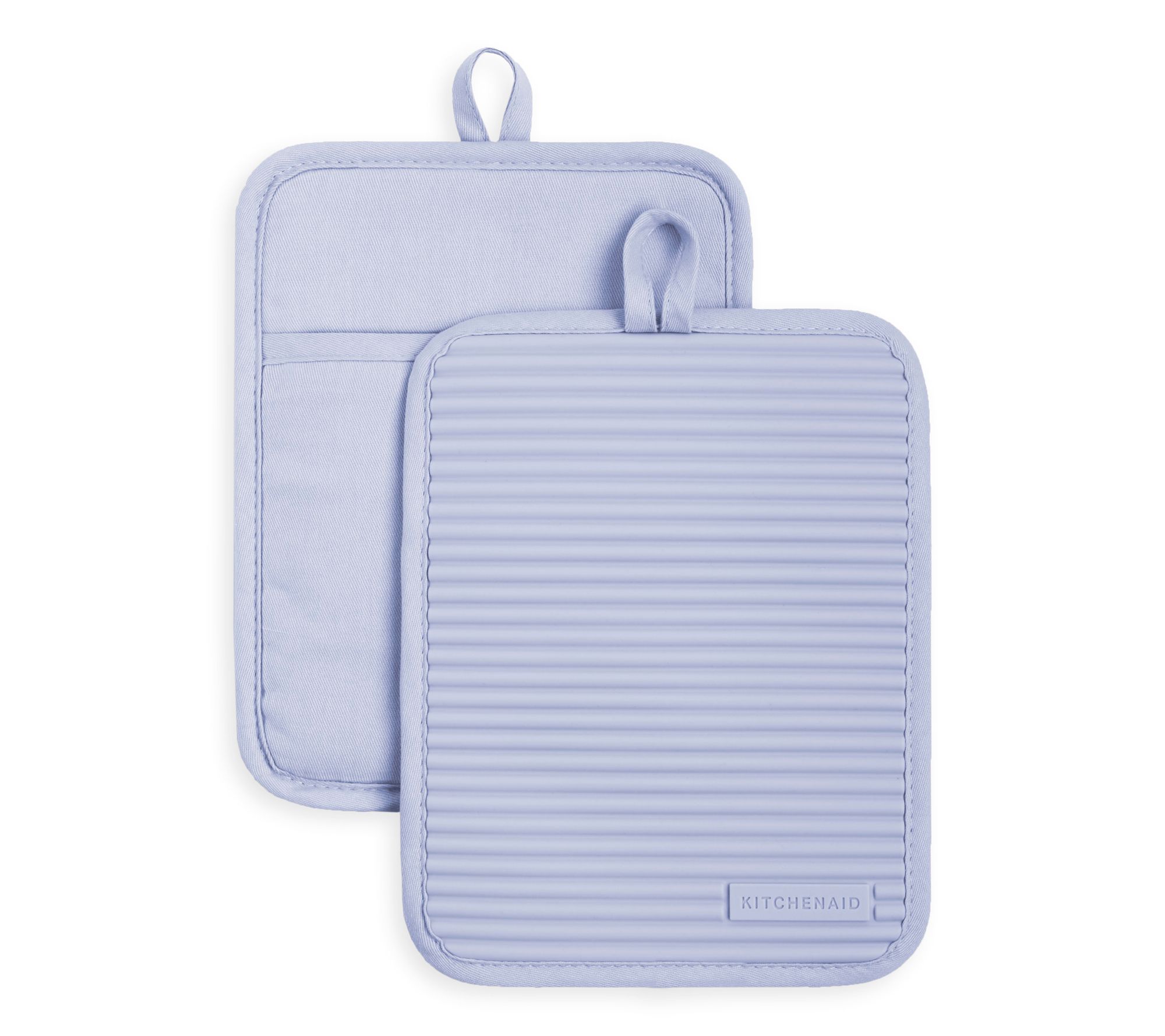KitchenAid Ribbed Soft Silicone Pot Holder 2 Pack-Set