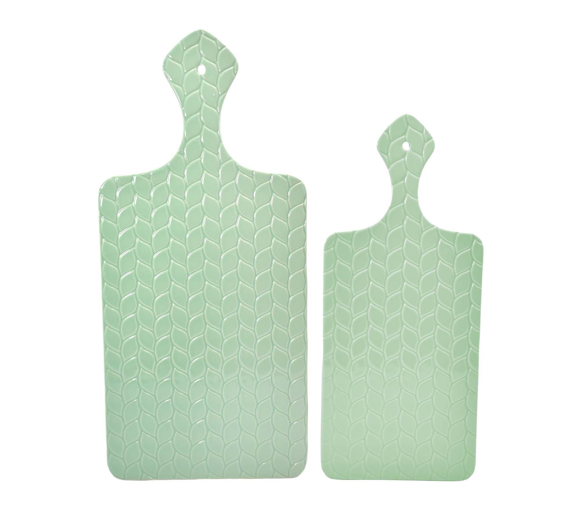 "As Is" Temp-tations Seasonal 17" & 14" Stoneware Serving Boards