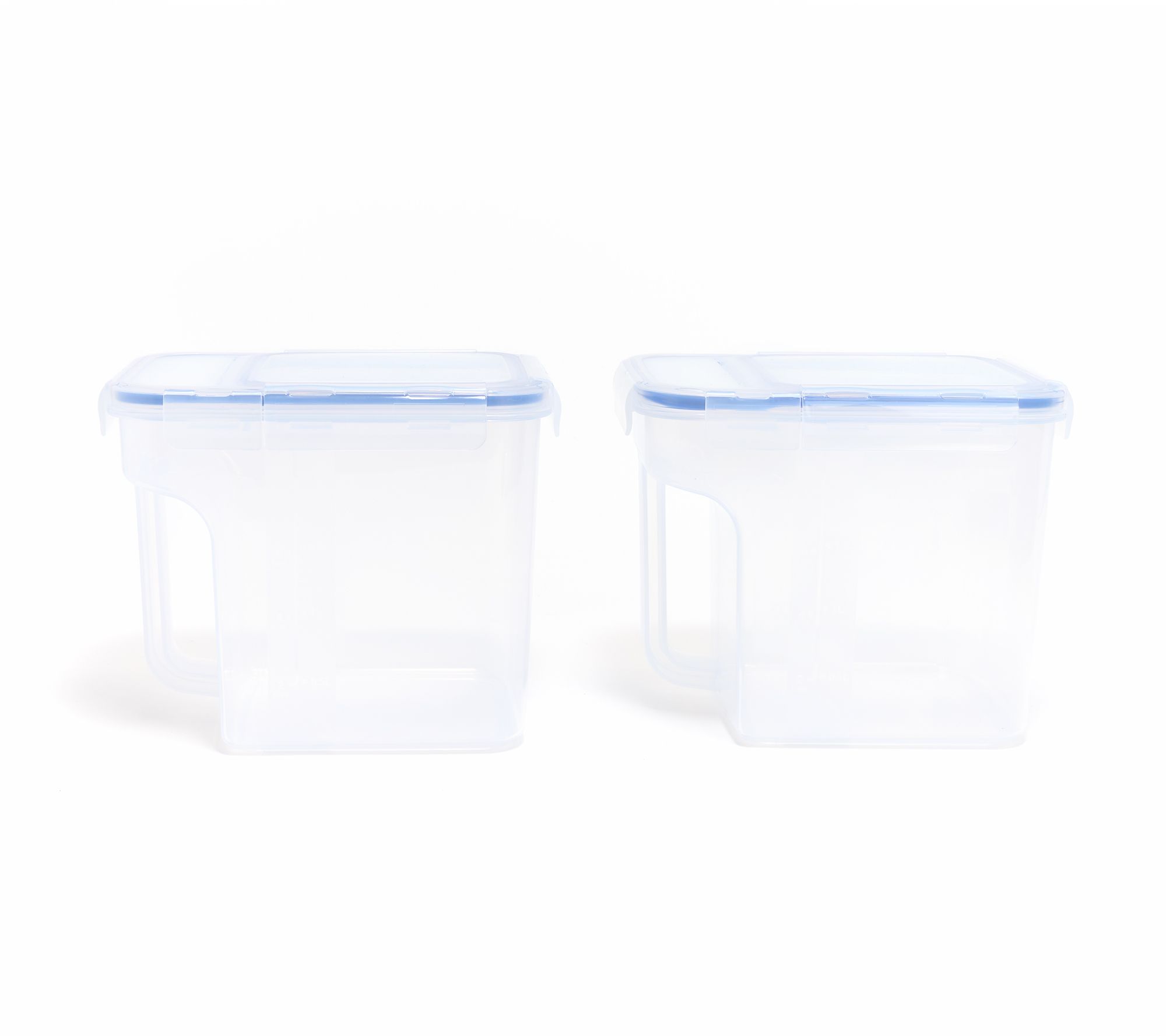 LocknLock Set of (2) 10.5-Cup Flip-Top Pantry Storage Set w/ Side Handles