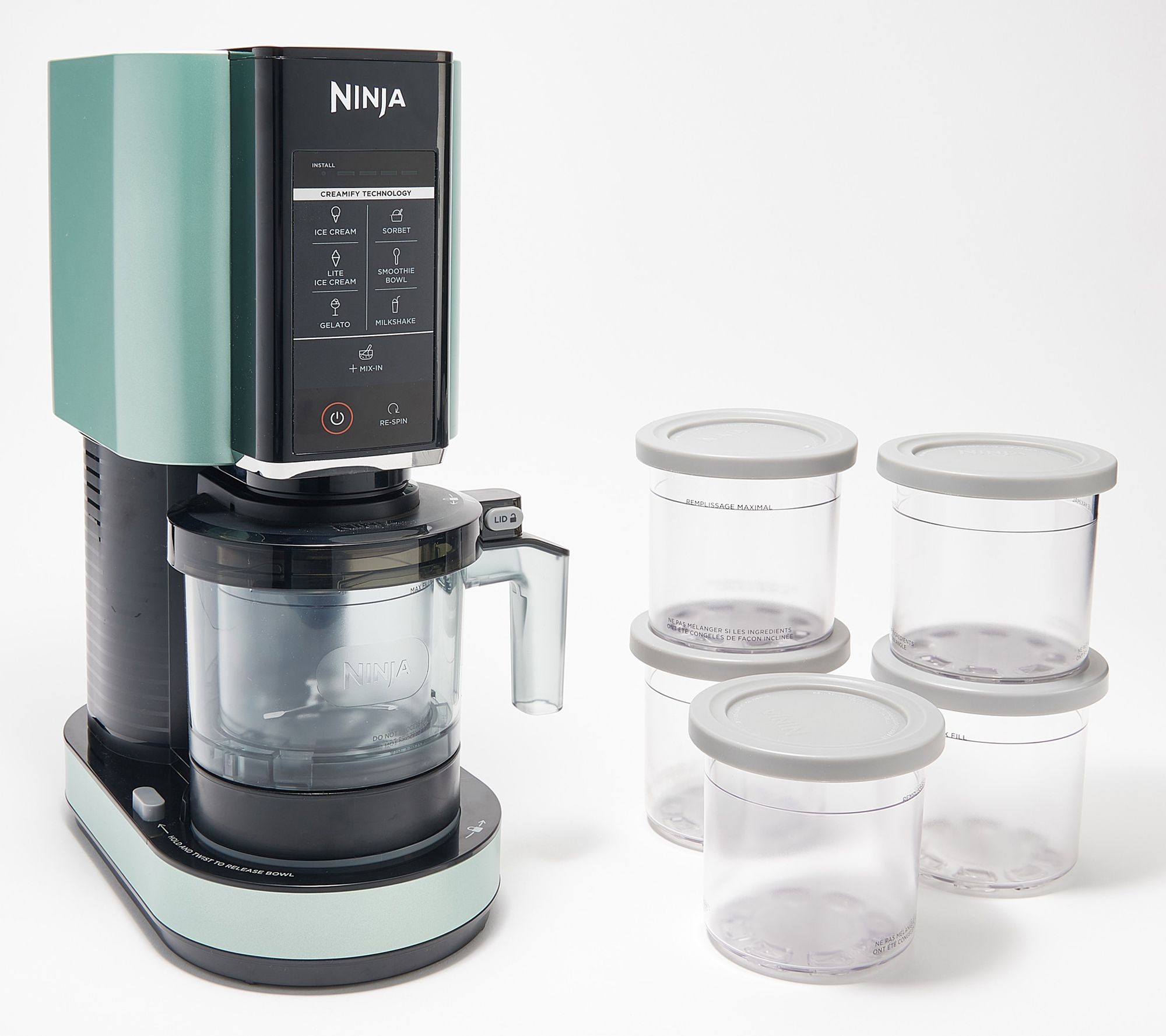 Ninja CREAMi 7-in-1 Frozen Treat Maker w/ Extra Pints