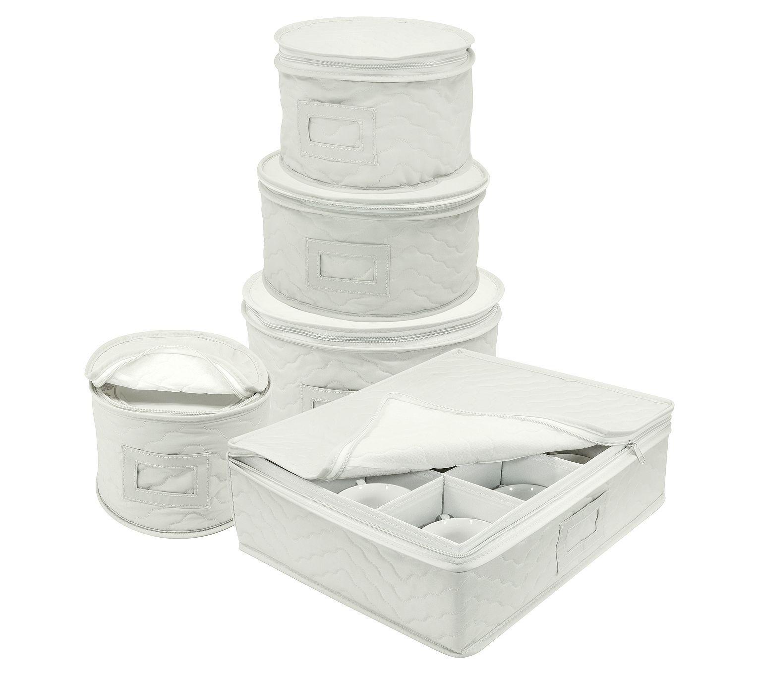 Sorbus 5 Piece Dinnerware Storage Set